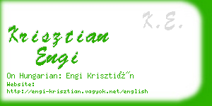 krisztian engi business card